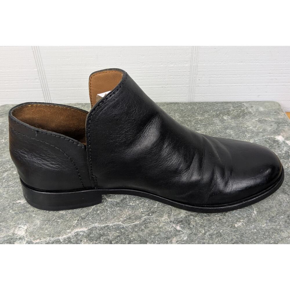 Frye Elyssa Shootie Black 7M Style 3470236 Leather Pull On Booties Ankle Boots - Picture 9 of 14